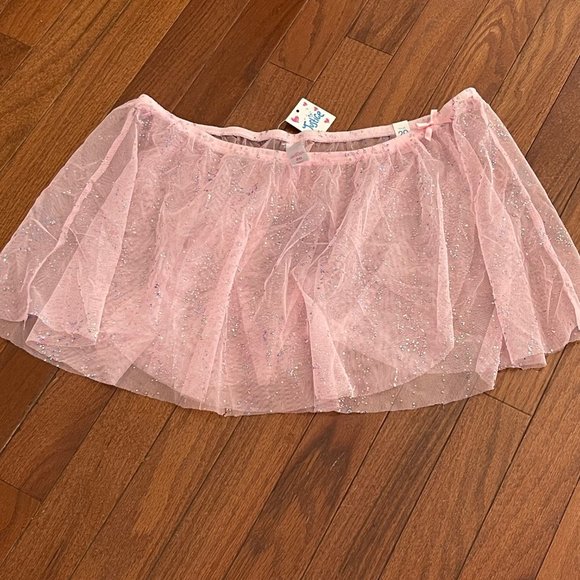New Justice Juniors Pink Gem Tulle Sheer Dance Ballet Skirt Size 20 - Picture 5 of 8